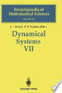 Dynamical systems. 7. Integrable systems nonholonomic dynamical systems /
