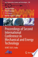 Proceedings of Second International Conference in Mechanical and Energy Technology [E-Book] : ICMET 2021, India /