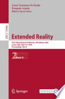 Extended Reality [E-Book] : First International Conference, XR Salento 2022, Lecce, Italy, July 6-8, 2022, Proceedings, Part II /