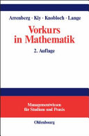 Vorkurs in Mathematik /