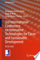 3rd International Conference on Innovative Technologies for Clean and Sustainable Development [E-Book] : ITCSD 2020 /