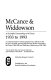 McCance & Widdows : a scientific partnership of 60 years 1933 to 1993 : a commemorative volume prepared as a tribute to the 60-year scientific partnership between Robert Alexander McCane CBE, FRS and Elsie May Widdowson CBE, FRS /