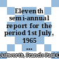 Eleventh semi-annual report for the period 1st July, 1965 to 31st December, 1965 [E-Book]