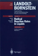 Radical reaction rates in liquids. Subvolume B. 2. Carbon-centered radicals  : supplement to volume II/13 /