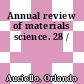 Annual review of materials science. 28 /