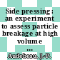 Side pressing : an experiment to assess particle breakage at high volume loading [E-Book]