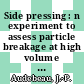 Side pressing : n experiment to assess particle breakage at high volume loading : [E-Book]