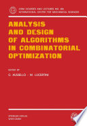 Analysis and Design of Algorithms in Combinatorial Optimization [E-Book] /