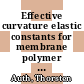 Effective curvature elastic constants for membrane polymer systems /