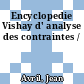 Encyclopedie Vishay d' analyse des contraintes /