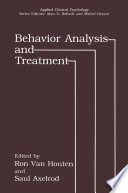 Behavior Analysis and Treatment [E-Book] /