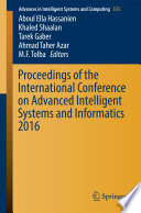 Proceedings of the International Conference on Advanced Intelligent Systems and Informatics 2016 [E-Book] /