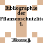 Bibliographie der Pflanzenschutzliteratur. 1.