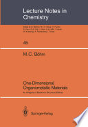 One-Dimensional Organometallic Materials [E-Book] : An Analysis of Electronic Structure Effects /