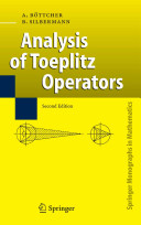 Analysis of toeplitz operators /