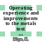 Operating experience and improvements to the metals test facilities at CIIR, OSLO : for presentation as paper 1 at the Dragon metals information meeting, London, 6th - 7th december, 1973 [E-Book] /