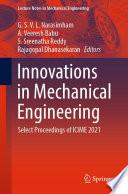 Innovations in Mechanical Engineering [E-Book] : Select Proceedings of ICIME 2021 /