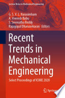 Recent Trends in Mechanical Engineering [E-Book] : Select Proceedings of ICIME 2020 /