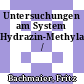 Untersuchungen am System Hydrazin-Methylalkohol /