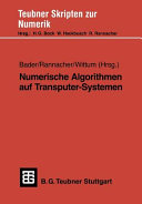 Numerische Algorithmen auf Transputersystemen /