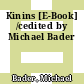 Kinins [E-Book] /cedited by Michael Bader