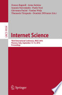 Internet Science : Third International Conference, INSCI 2016, Florence, Italy, September 12-14, 2016, Proceedings [E-Book] /