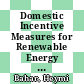 Domestic Incentive Measures for Renewable Energy With Possible Trade Implications [E-Book] /