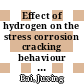 Effect of hydrogen on the stress corrosion cracking behaviour in alloy 182 weld metal under boiling water reactor hydrogen water chemistry conditions /