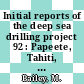 Initial reports of the deep sea drilling project 92 : Papeete, Tahiti, to Balboa, Panama, February - April 1983