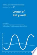 Control of leaf growth : Cardiff, 03.04.1984-05.04.1984.