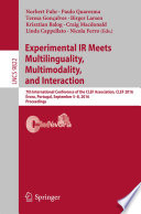 Experimental IR Meets Multilinguality, Multimodality, and Interaction [E-Book] : 7th International Conference of the CLEF Association, CLEF 2016, Évora, Portugal, September 5-8, 2016, Proceedings /