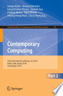 Contemporary Computing [E-Book] : Third International Conference, IC3 2010, Noida, India, August 9-11, 2010, Proceedings, Part II /