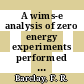 A wims-e analysis of zero energy experiments performed on the Dragon reactor . 5 two-dimensional supercell calculations for the in-out mode [E-Book]