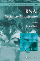 RNAi : design and application /