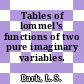 Tables of lommel's functions of two pure imaginary variables.