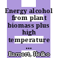 Energy alcohol from plant biomass plus high temperature heat, the CO2 neutral, environmentally benign, and consumer friendly future alternative [E-Book] /