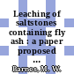 Leaching of saltstones containing fly ash : a paper proposed for presentation at the Materials Research Society meeting Boston, MA December 2 - 6, 1985 and for publication in the proceedings [E-Book] /