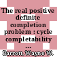 The real positive definite completion problem : cycle completability [E-Book] /