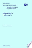 Introduction to holomorphy [E-Book] /