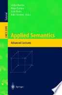 Applied Semantics [E-Book] : International Summer School, APPSEM 2000 Caminha, Portugal, September 9–15, 2000 Advanced Lectures /