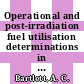 Operational and post-irradiation fuel utilisation determinations in the Dragon reactor [E-Book]