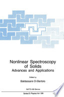 Nonlinear Spectroscopy of Solids [E-Book] : Advances and Applications /
