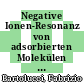 Negative Ionen-Resonanz von adsorbierten Molekülen [E-Book] /