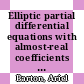 Elliptic partial differential equations with almost-real coefficients [E-Book] /