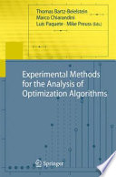 Experimental Methods for the Analysis of Optimization Algorithms [E-Book] /
