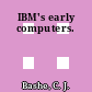 IBM's early computers.