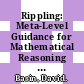 Rippling: Meta-Level Guidance for Mathematical Reasoning [E-Book] /