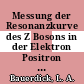 Messung der Resonanzkurve des Z Bosons in der Elektron Positron Vernichtung mit dem ALEPH Detektor.