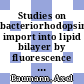 Studies on bacteriorhodopsin import into lipid bilayer by fluorescence spectroscopy /