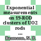 Exponential measurements on 19-ROD clusters of UO2 rods in D2O [E-Book]